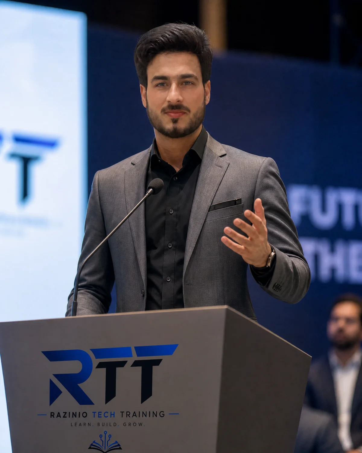 Ali Awais Manj — Founder & CEO of RTT and Razinio Technologies, speaking at the first-ever CVP Summit