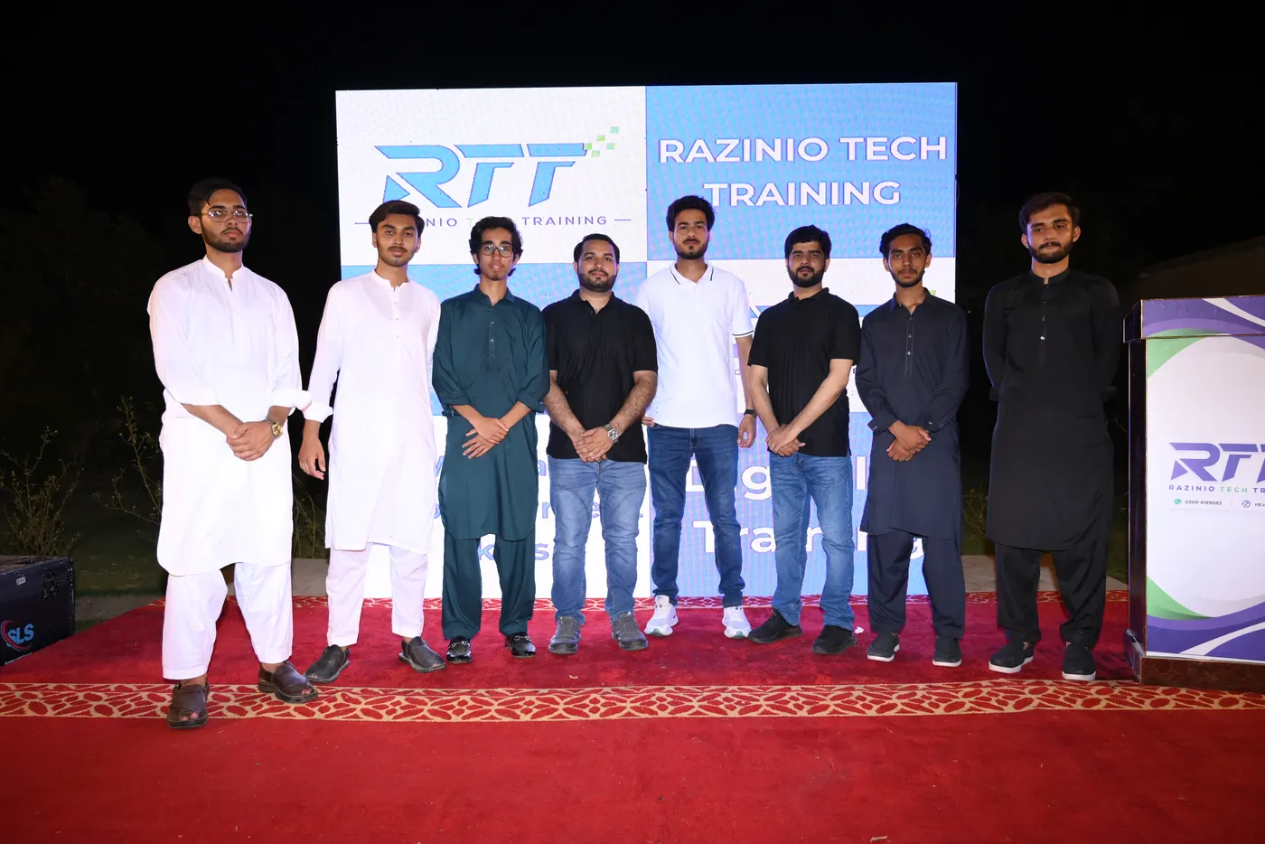 RTT students at the Razinio Tech Training campus